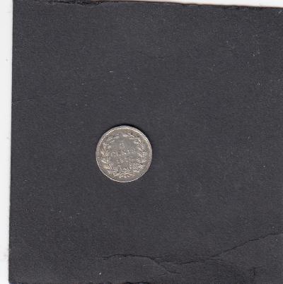 Beschrijving: 5 Cent WILLEM III  